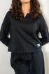 Women Fall Pajama Set Black sweatshirt + pants